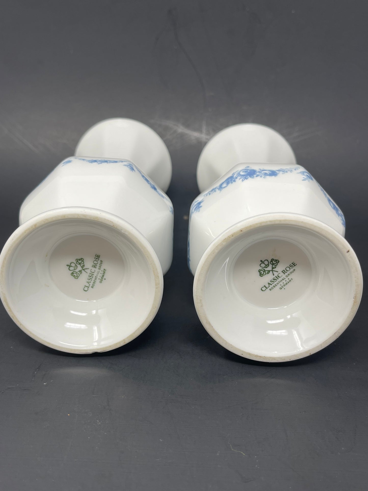 Set Of 2 Classic Rose Rosenthal Group Vases