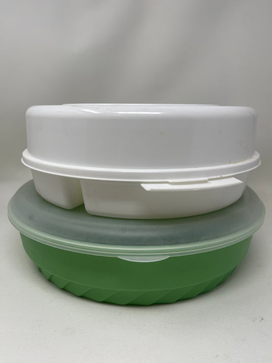 Set Of 2 Chips & Dip Plastic Wares