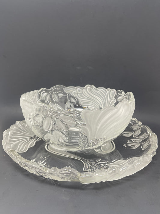 Mikasa Peacock Bowl & Platter