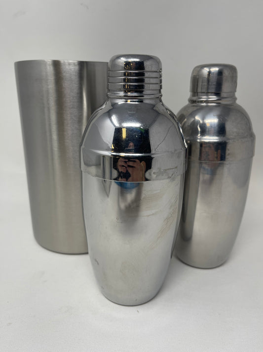 Assorted Bar Accessories Including Wine Cooler & 2 Shakers