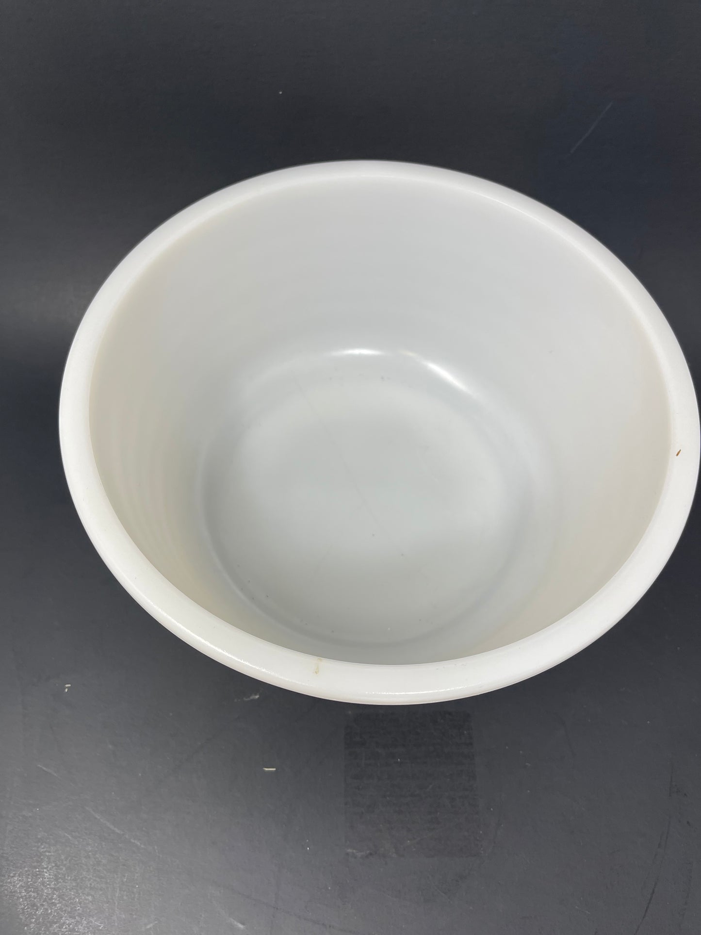 Set Of 2 Milk Glass Mixing Bowls