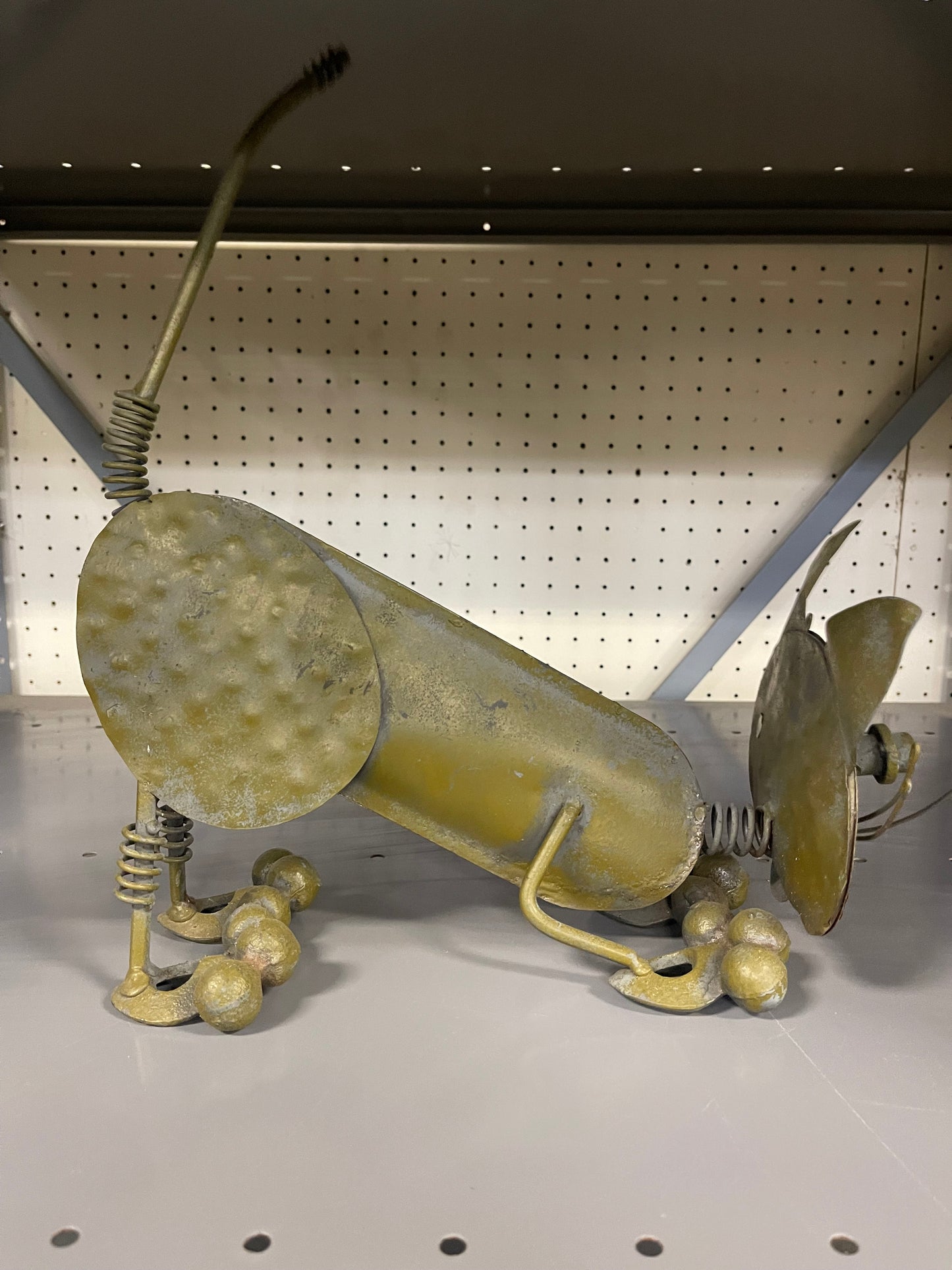 Green Metal Decorative Cat