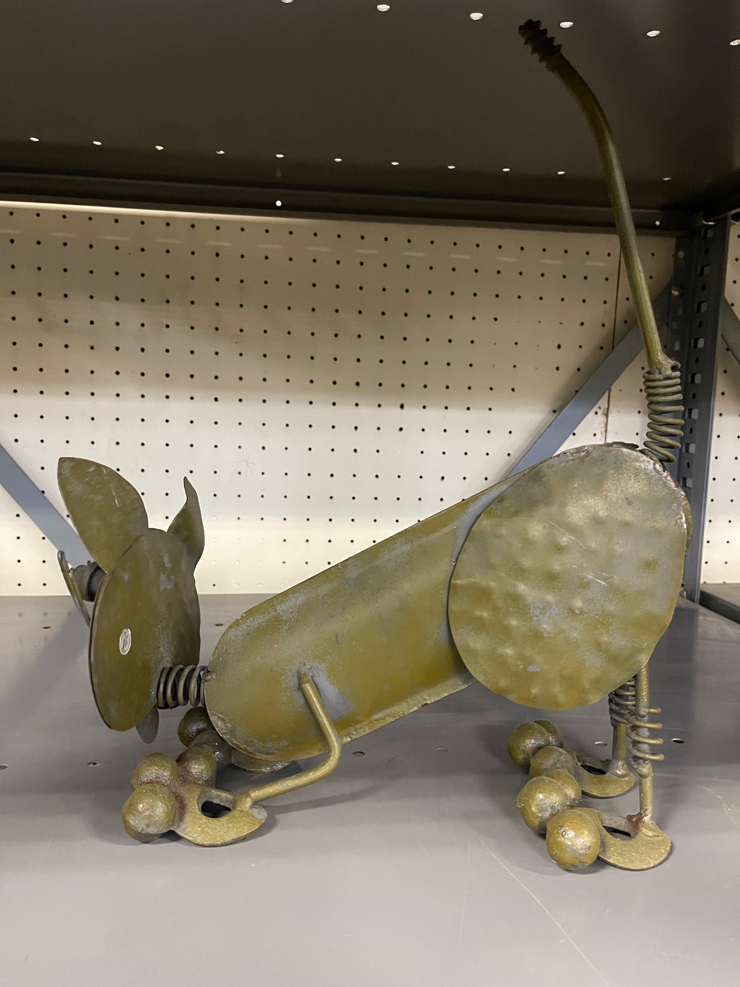 Green Metal Decorative Cat