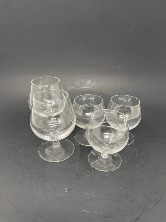 Set Of 5 Cordial Glasses