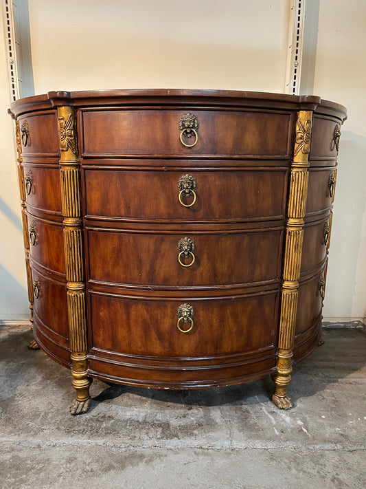 Neoclassical 12 Drawer Mahogany Commode Chest
