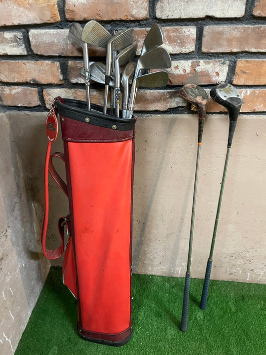 Assorted Vintage Golf Clubs W/ Macgregor Bag