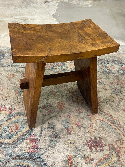 Vintage Teak Wood Stool